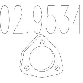 Прокладка, труба выхлопного газа MTS купить