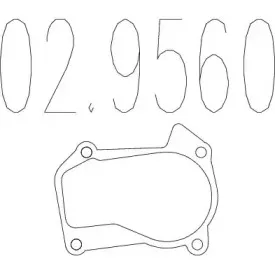 Прокладка, труба выхлопного газа MTS купить