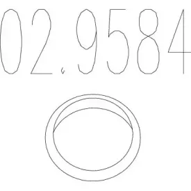 Уплотнительное кольцо, труба выхлопного газа MTS купить