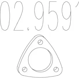 Прокладка, труба выхлопного газа MTS купить