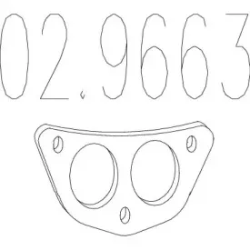 Прокладка, труба выхлопного газа MTS купить