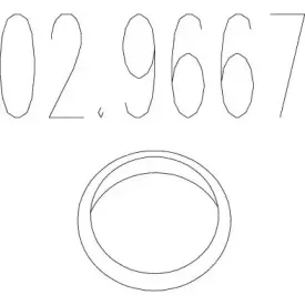 Уплотнительное кольцо, труба выхлопного газа MTS купить