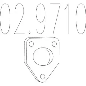 Прокладка, труба выхлопного газа MTS купить