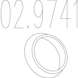 Уплотнительное кольцо, труба выхлопного газа MTS купить