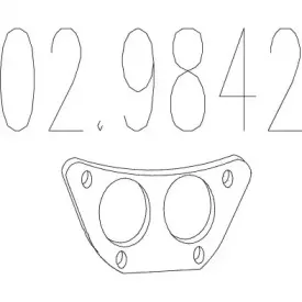 Прокладка, труба выхлопного газа MTS купить