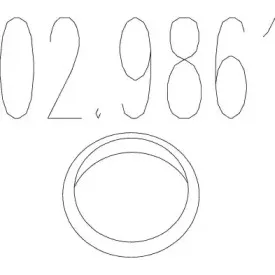 Уплотнительное кольцо, труба выхлопного газа MTS купить