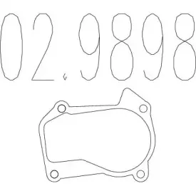 Прокладка, труба выхлопного газа MTS купить