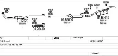 Система выпуска ОГ MTS купить