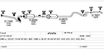 Система выпуска ОГ MTS купить