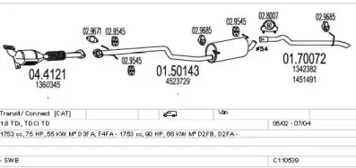 Система выпуска ОГ MTS купить