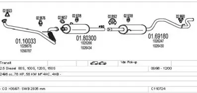 Система выпуска ОГ MTS купить