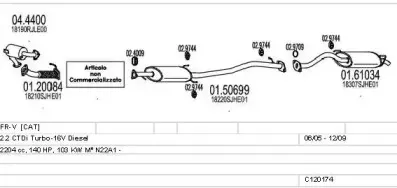 Система выпуска ОГ MTS купить