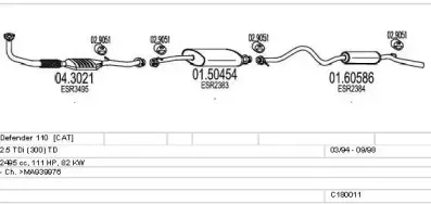 Система выпуска ОГ MTS купить