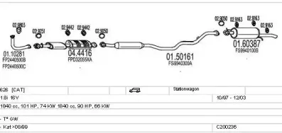 Система выпуска ОГ MTS купить
