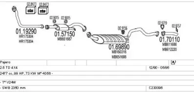 Система выпуска ОГ MTS купить
