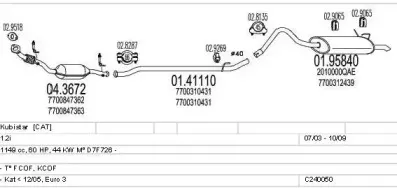 Система выпуска ОГ MTS купить