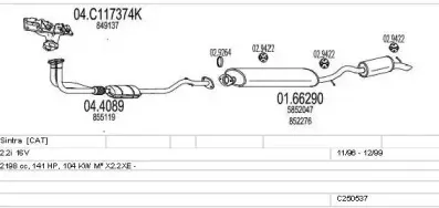 Система выпуска ОГ MTS купить