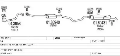 Система выпуска ОГ MTS купить