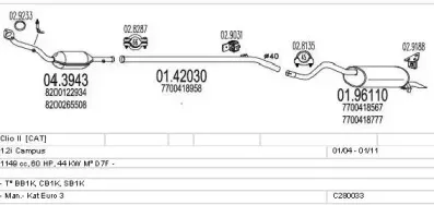 Система выпуска ОГ MTS купить