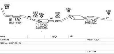 Система выпуска ОГ MTS купить
