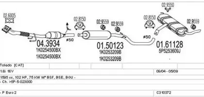 Система выпуска ОГ MTS купить