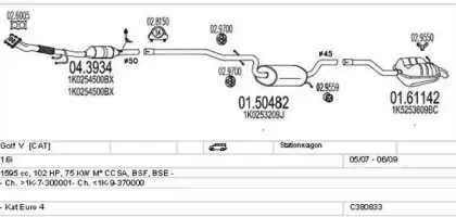 Система выпуска ОГ MTS купить