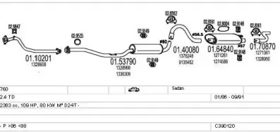Система выпуска ОГ MTS купить