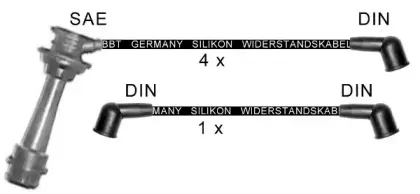 Комплект проводов зажигания BBT купить