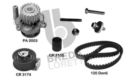 Водяной насос + комплект зубчатого ремня BREDA LORETT купить