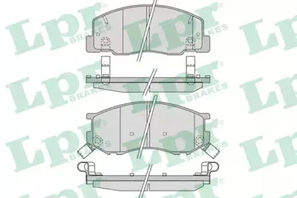 Комплект тормозных колодок, дисковый тормоз LPR купить