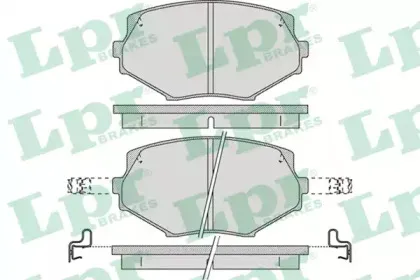 Комплект тормозных колодок, дисковый тормоз LPR купить