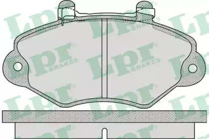 Комплект тормозных колодок, дисковый тормоз LPR купить