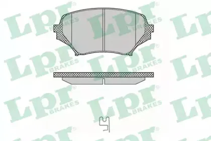 Комплект тормозных колодок, дисковый тормоз LPR купить