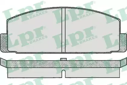 Комплект тормозных колодок, дисковый тормоз LPR купить