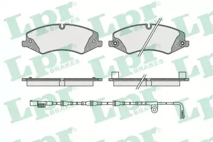 Комплект тормозных колодок, дисковый тормоз LPR купить