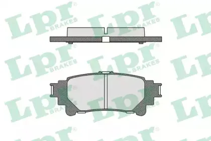 Комплект тормозных колодок, дисковый тормоз LPR купить