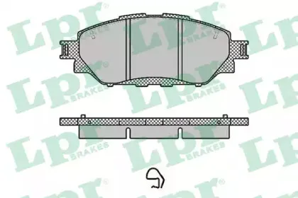 Комплект тормозных колодок, дисковый тормоз LPR купить