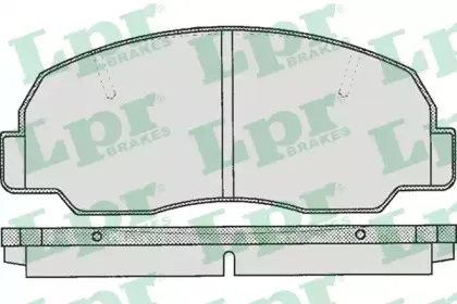 Комплект тормозных колодок, дисковый тормоз LPR купить