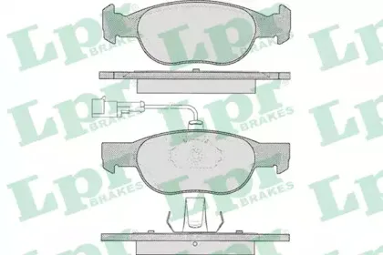 Комплект тормозных колодок, дисковый тормоз LPR купить