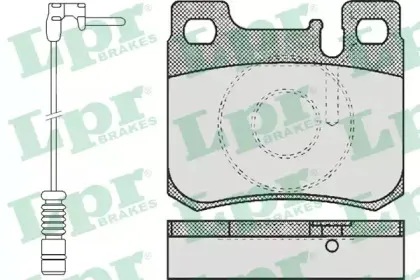 Комплект тормозных колодок, дисковый тормоз LPR купить