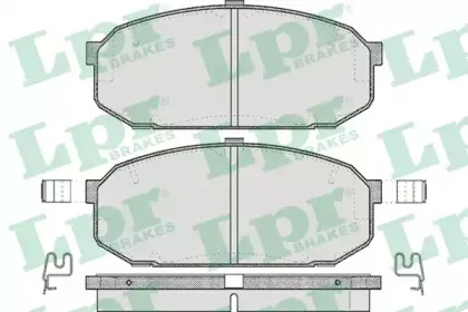 Комплект тормозных колодок, дисковый тормоз LPR купить