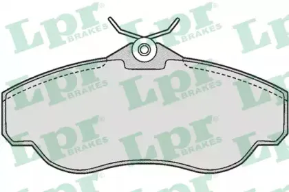 05P728  LPR - Гальмівні колодки до дисків (F, V) LPR купить