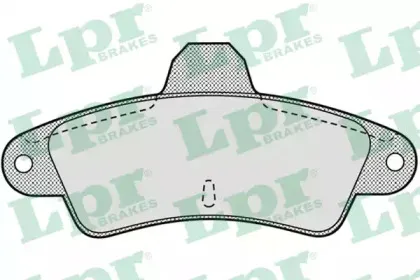 Комплект тормозных колодок, дисковый тормоз LPR купить