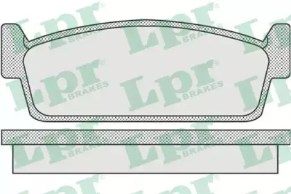 Комплект тормозных колодок, дисковый тормоз LPR купить