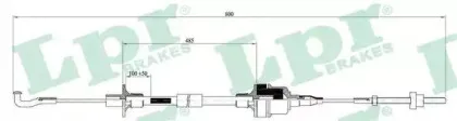 Трос, управление сцеплением LPR купить