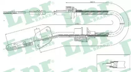Трос, управление сцеплением LPR купить