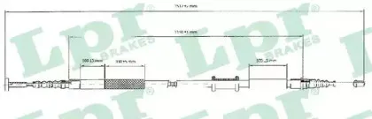 Трос, стояночная тормозная система LPR купить