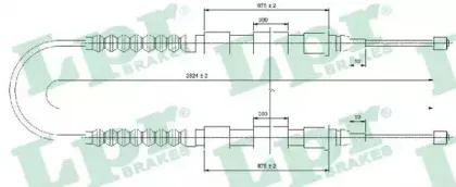 Трос, стояночная тормозная система LPR купить