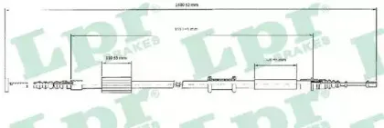 Трос, стояночная тормозная система LPR купить