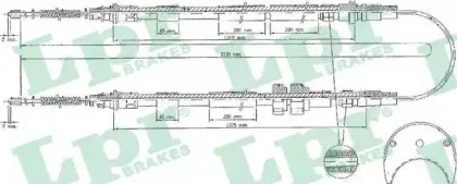 Трос, стояночная тормозная система LPR купить